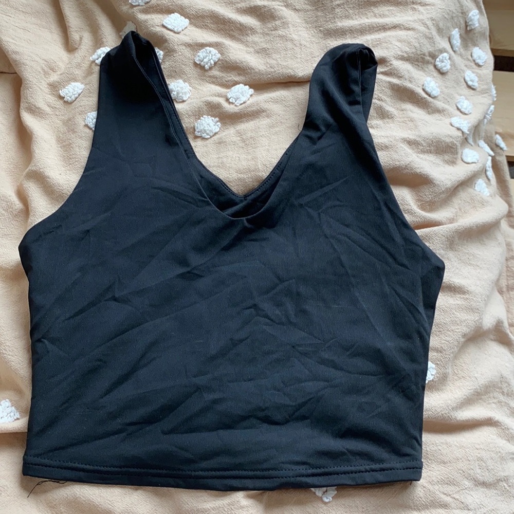 Black crop top